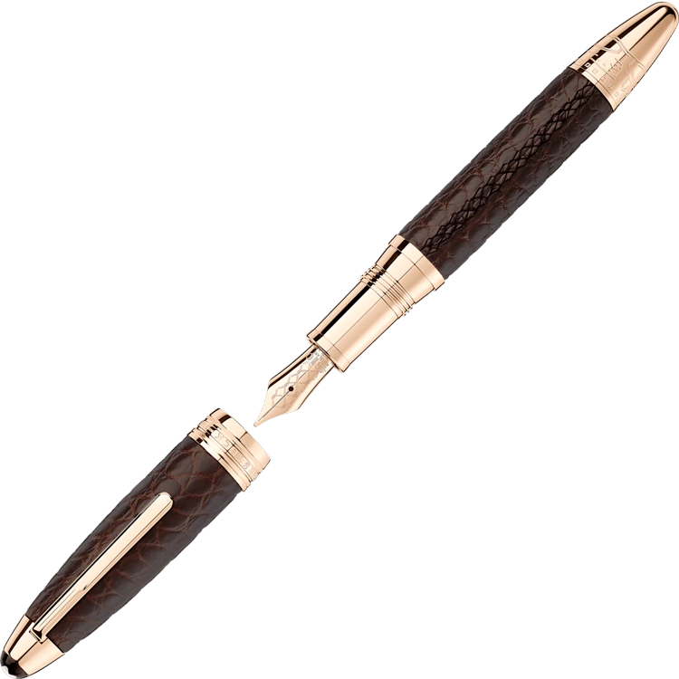 Montblanc Great Masters Exotic Brown Alligator Fountain Pen 119693