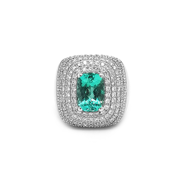 Zlatý Prsten se Smaragdem a Diamanty