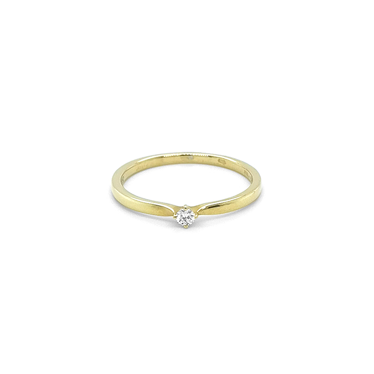 Zlatý Prsten s Diamantem