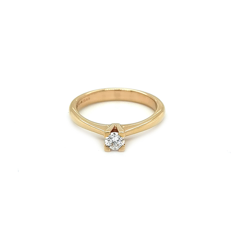 Zlatý Zásnubní Prsten s Diamantem