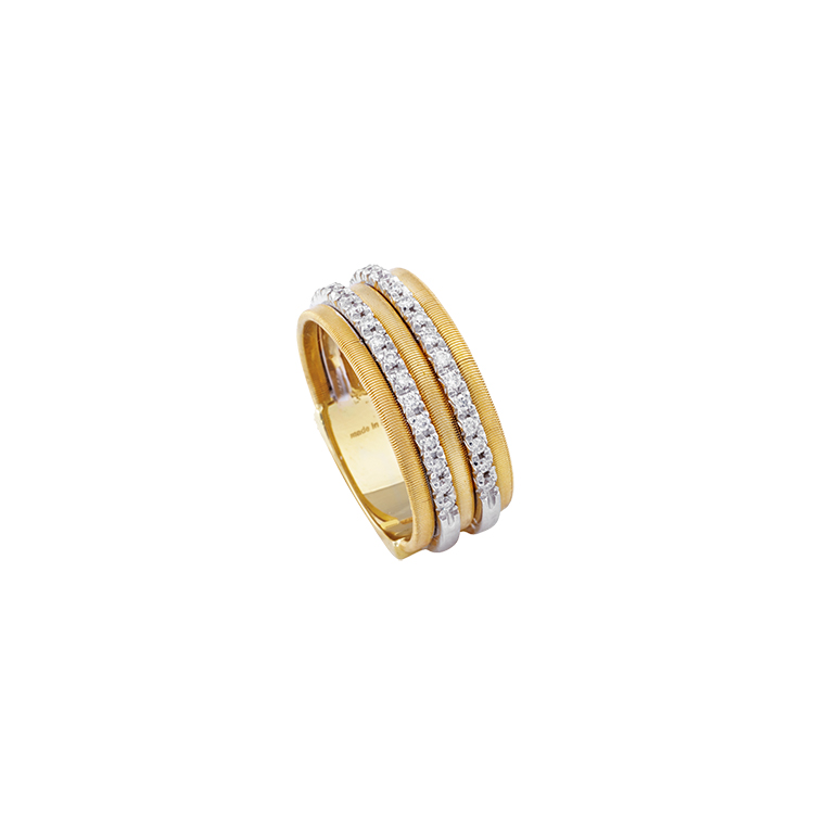 Zlatý Prsten s Diamanty Macro Bicego Goa